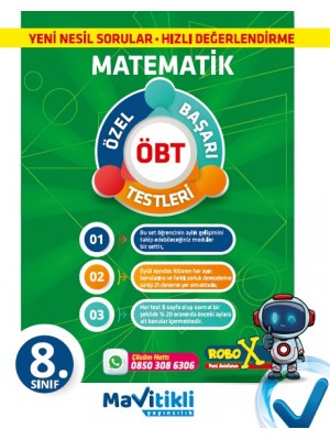 MAVİTİKLİ YAY 8.Sınıf Matematik Aylık Gelişim Denemeleri ( ÖBT ) 28 Deneme